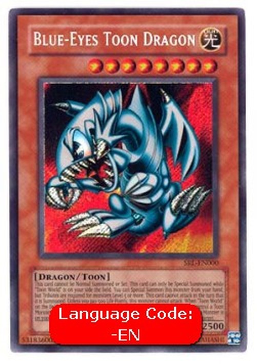 Yu-Gi-Oh! SRL Blue-Eyes Toon Dragon (V.3 - Secret Rare)