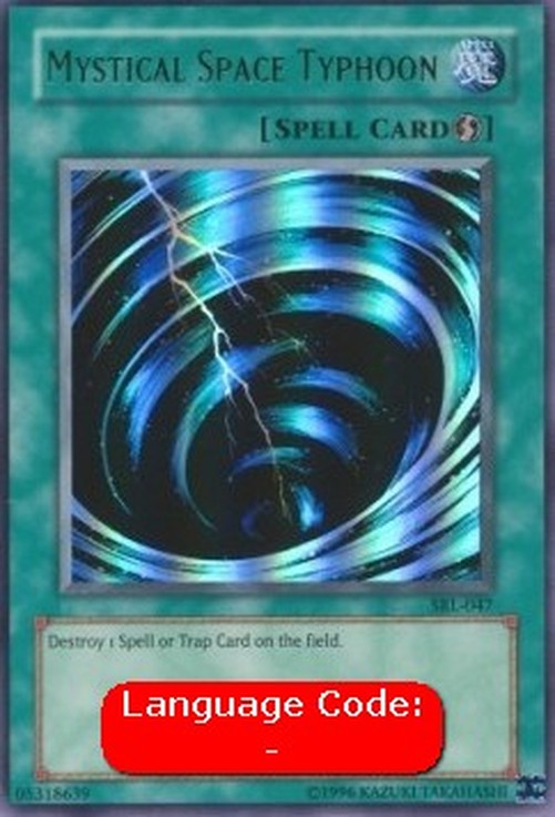 Yu-Gi-Oh! SRL Mystical Space Typhoon (V.2 - Ultra Rare)