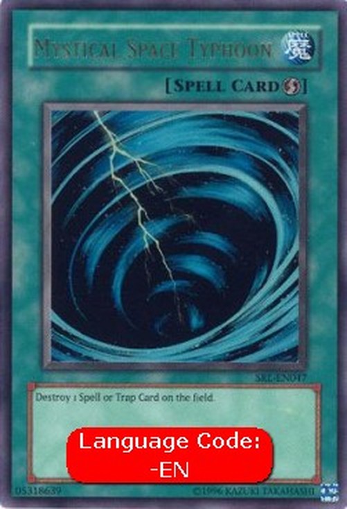 Yu-Gi-Oh! SRL Mystical Space Typhoon (V.3 - Ultra Rare)
