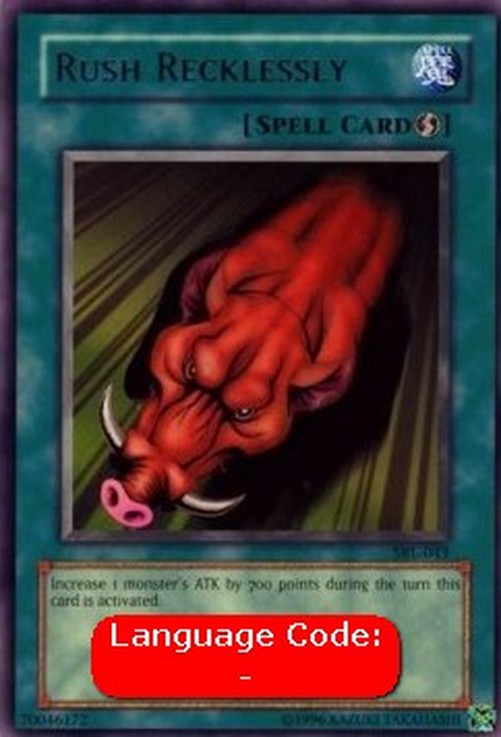 Yu-Gi-Oh! SRL Rush Recklessly (V.2 - Rare)