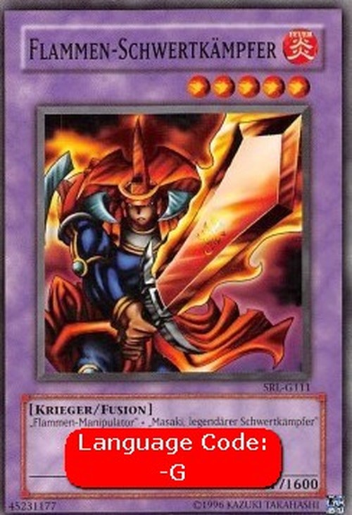 Yu-Gi-Oh! SRL Flame Swordsman (V.1 - Common)