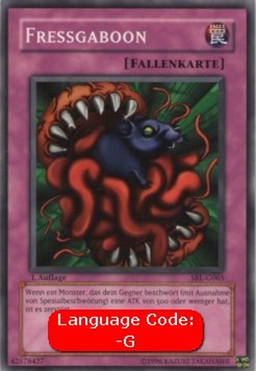 Yu-Gi-Oh! SRL Eatgaboon (V.1 - Common)