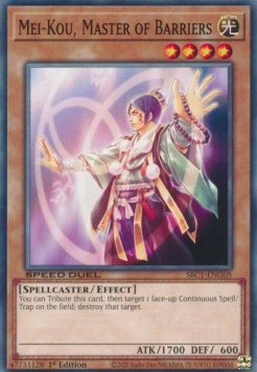 Yu-Gi-Oh! SBC1 Mei-Kou, Master of Barriers