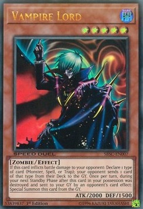 Yu-Gi-Oh! SBSC Vampire Lord