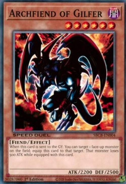 Yu-Gi-Oh! SBCB Archfiend of Gilfer