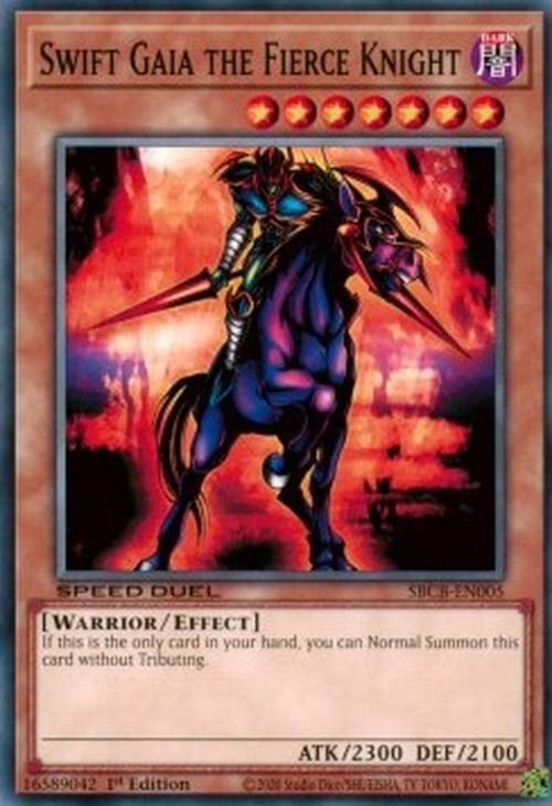 Yu-Gi-Oh! SBCB Swift Gaia the Fierce Knight (V.1 - Common)