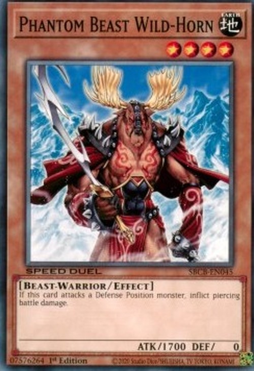 Yu-Gi-Oh! SBCB Phantom Beast Wild-Horn
