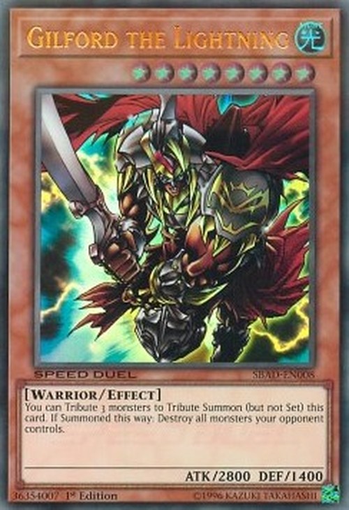 Yu-Gi-Oh! SBAD Gilford the Lightning