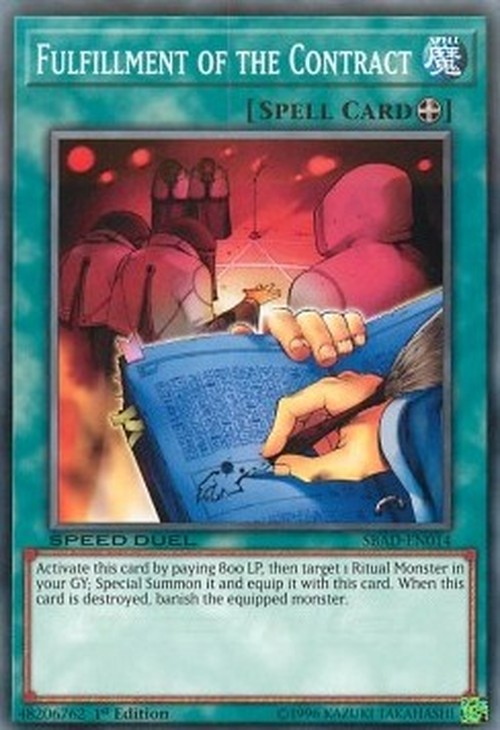 Yu-Gi-Oh! SBAD Fulfillment of the Contract