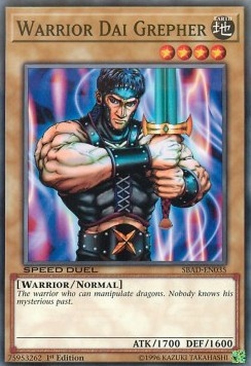 Yu-Gi-Oh! SBAD Warrior Dai Grepher