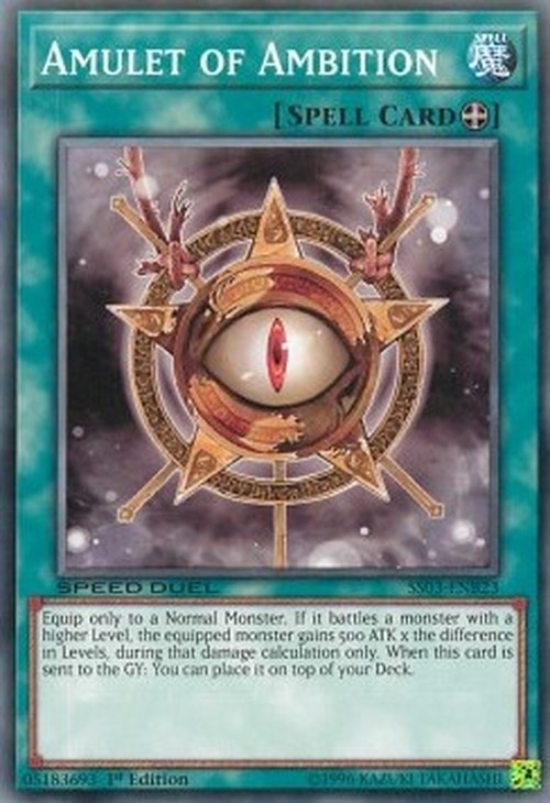Yu-Gi-Oh! SS03 Amulet of Ambition