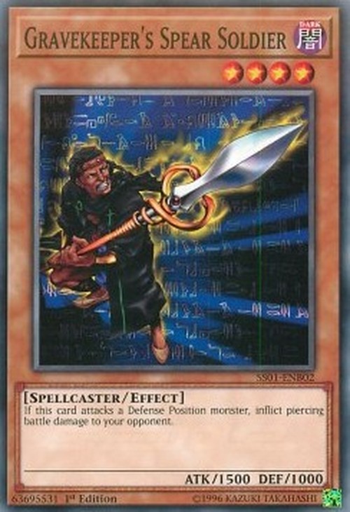 Yu-Gi-Oh! SS01 Gravekeeper's Spear Soldier