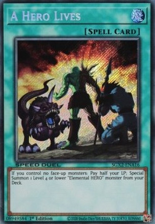 Yu-Gi-Oh! SGX2 A Hero Lives (V.2 - Secret Rare)