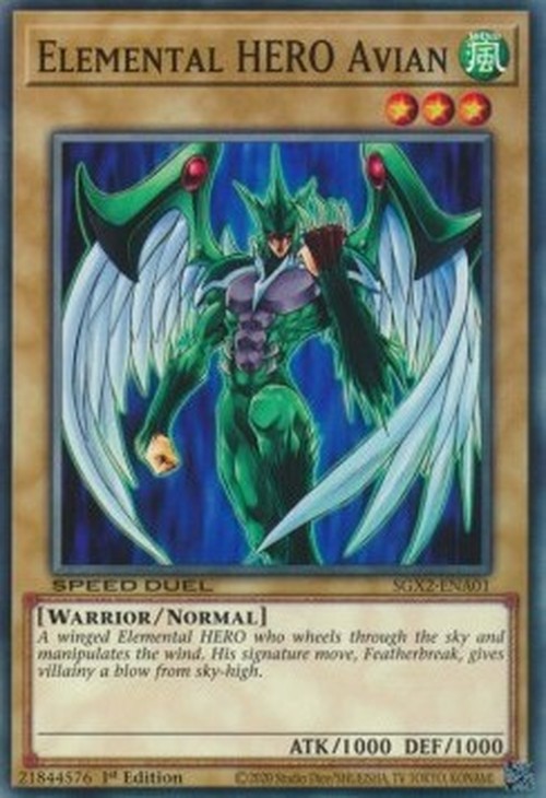 Yu-Gi-Oh! SGX2 Elemental HERO Avian