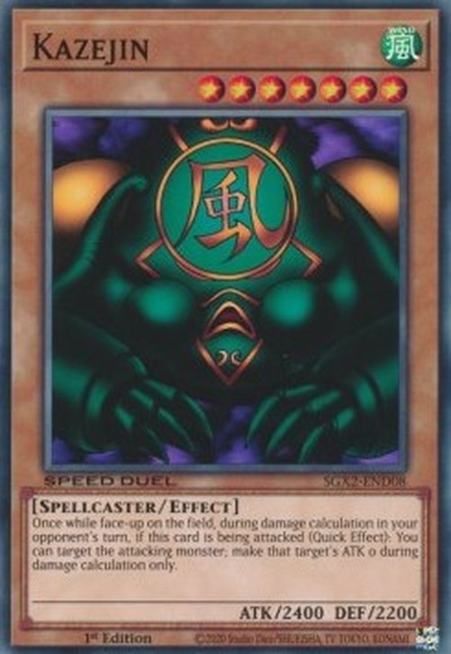Yu-Gi-Oh! SGX2 Kazejin (V.1 - Common)