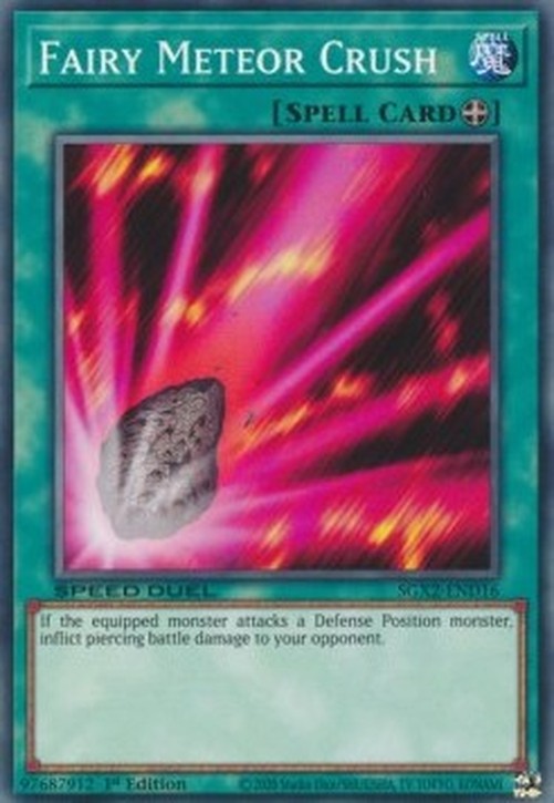 Yu-Gi-Oh! SGX2 Fairy Meteor Crush