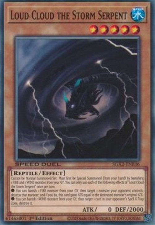 Yu-Gi-Oh! SGX2 Loud Cloud the Storm Serpent