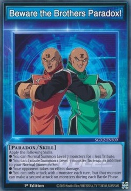 Yu-Gi-Oh! SGX2 Beware the Brothers Paradox! (Skill)