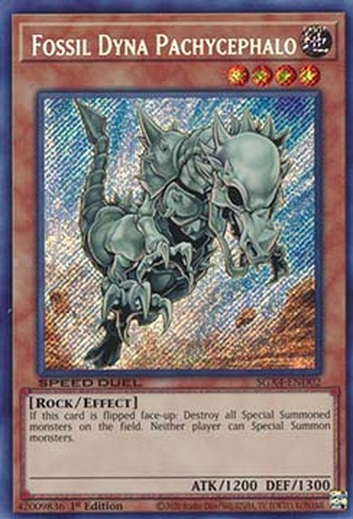 Yu-Gi-Oh! SGX4 Fossil Dyna Pachycephalo (V.2 - Secret Rare)