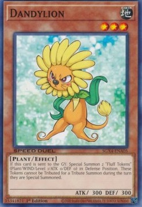 Yu-Gi-Oh! SGX4 Dandylion (V.1 - Common)