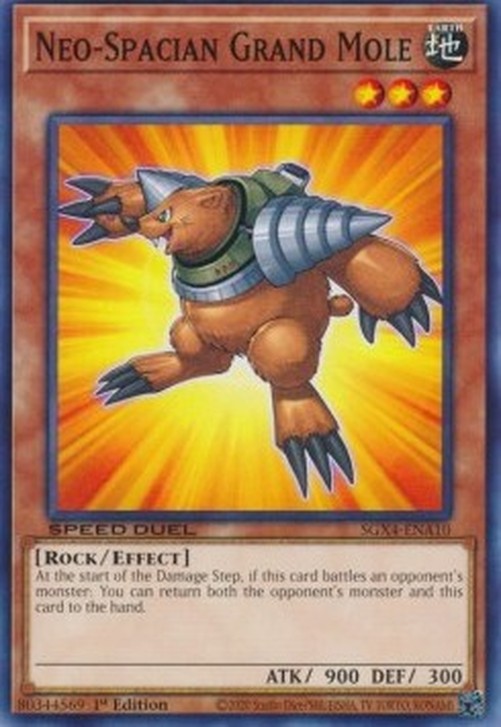 Yu-Gi-Oh! SGX4 Neo-Spacian Grand Mole (V.1 - Common)