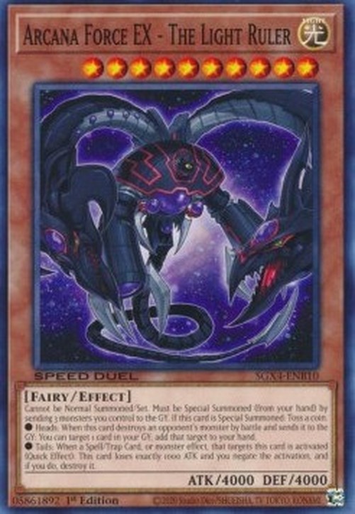 Yu-Gi-Oh! SGX4 Arcana Force EX - The Light Ruler (V.1 - Common)