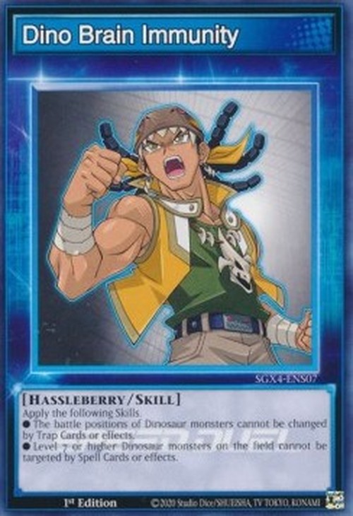 Yu-Gi-Oh! SGX4 Dino Brain Immunity (Skill)