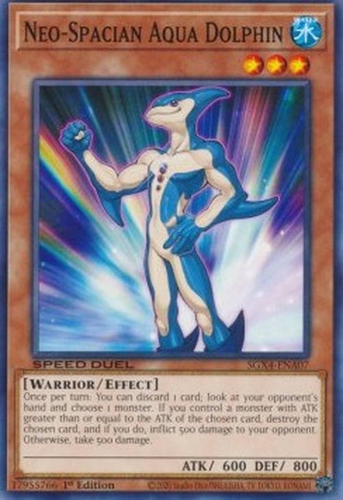 Yu-Gi-Oh! SGX4 Neo-Spacian Aqua Dolphin (V.1 - Common)