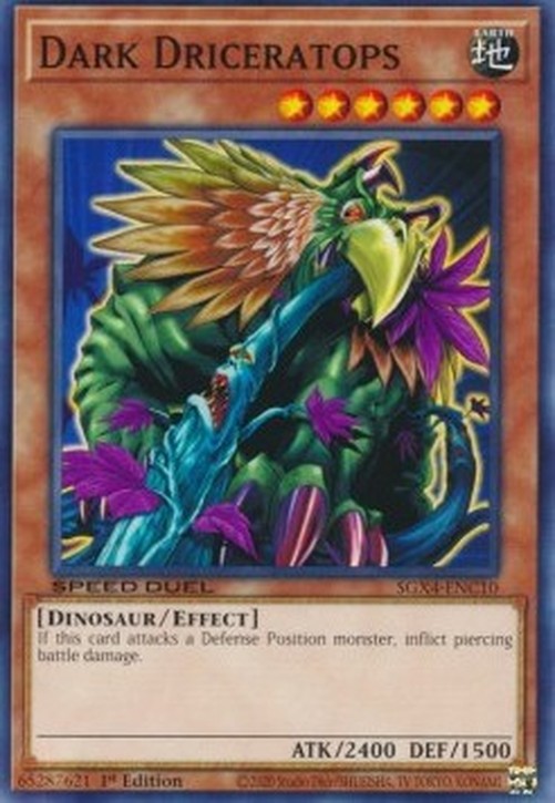 Yu-Gi-Oh! SGX4 Dark Driceratops