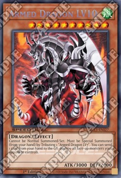 Yu-Gi-Oh! SGX3 Armed Dragon LV10 (V.2 - Secret Rare)