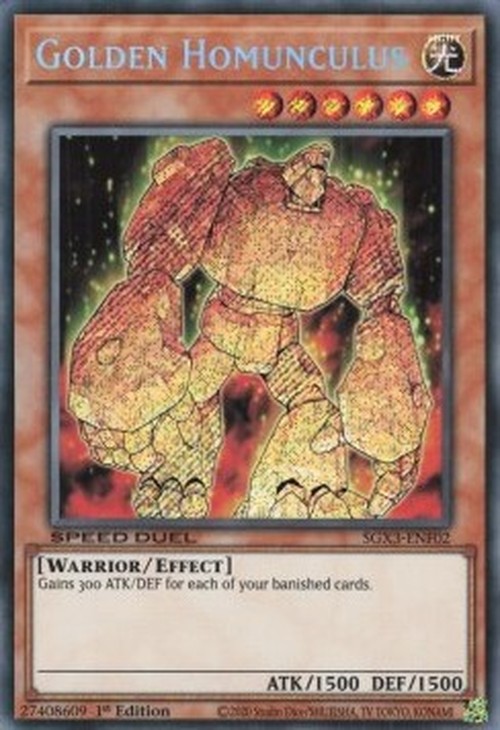 Yu-Gi-Oh! SGX3 Golden Homunculus (V.2 - Secret Rare)