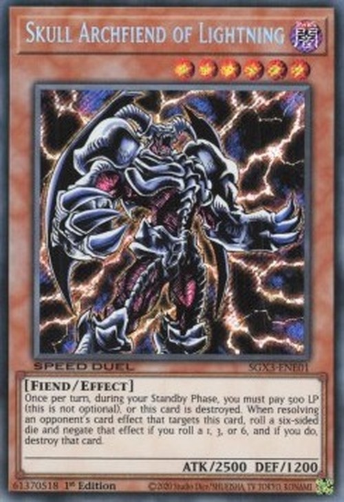 Yu-Gi-Oh! SGX3 Skull Archfiend of Lightning (V.2 - Secret Rare)