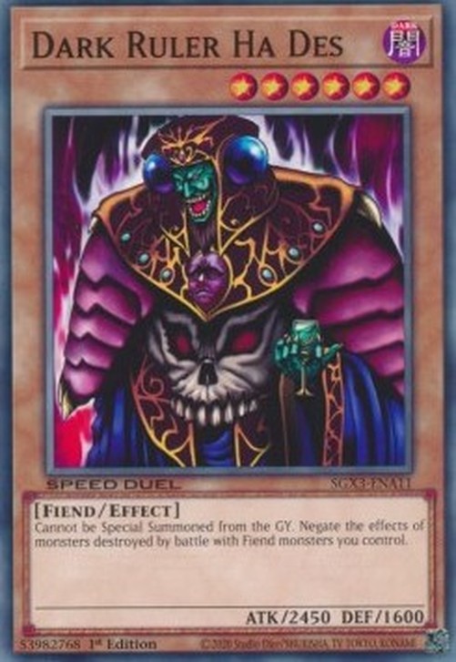 Yu-Gi-Oh! SGX3 Dark Ruler Ha Des