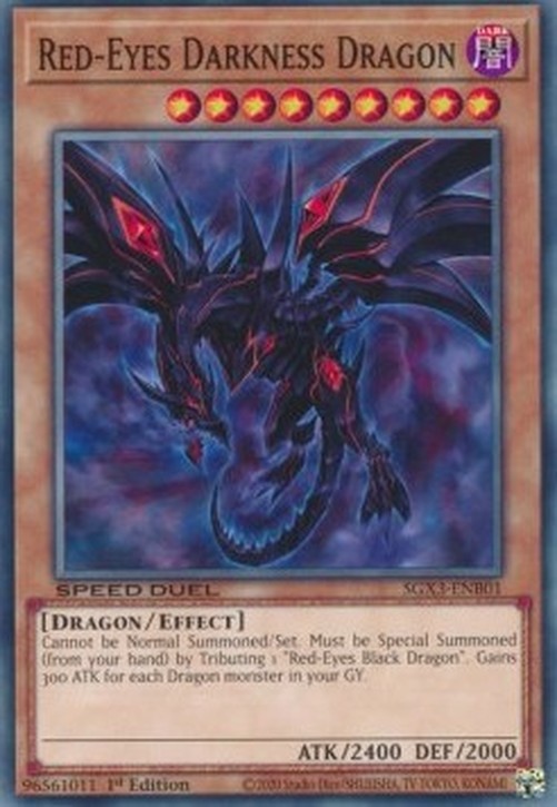 Yu-Gi-Oh! SGX3 Red-Eyes Darkness Dragon (V.1 - Common)