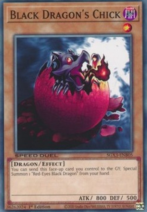 Yu-Gi-Oh! SGX3 Black Dragon's Chick