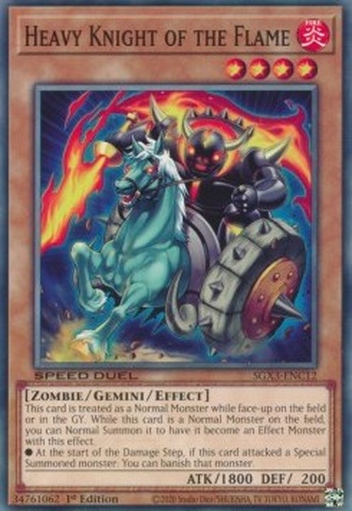 Yu-Gi-Oh! SGX3 Heavy Knight of the Flame
