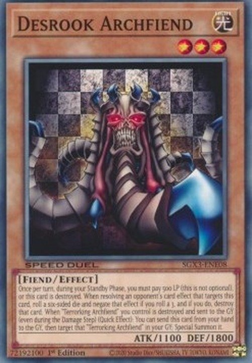 Yu-Gi-Oh! SGX3 Desrook Archfiend