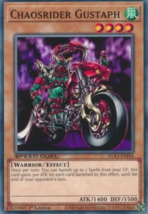 Yu-Gi-Oh! SGX3 Chaosrider Gustaph