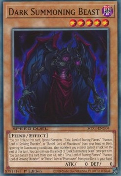 Yu-Gi-Oh! SGX3 Dark Summoning Beast