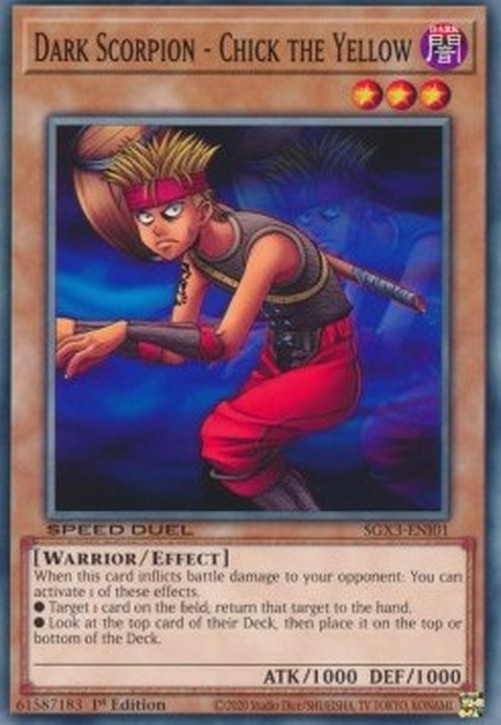 Yu-Gi-Oh! SGX3 Dark Scorpion - Chick the Yellow