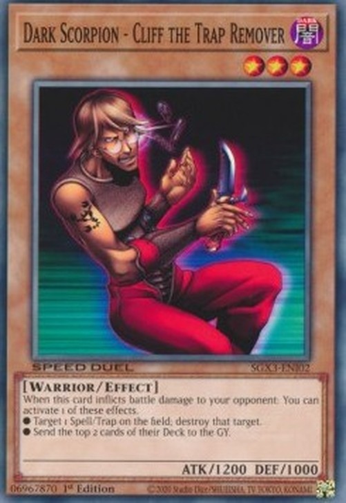 Yu-Gi-Oh! SGX3 Dark Scorpion - Cliff the Trap Remover