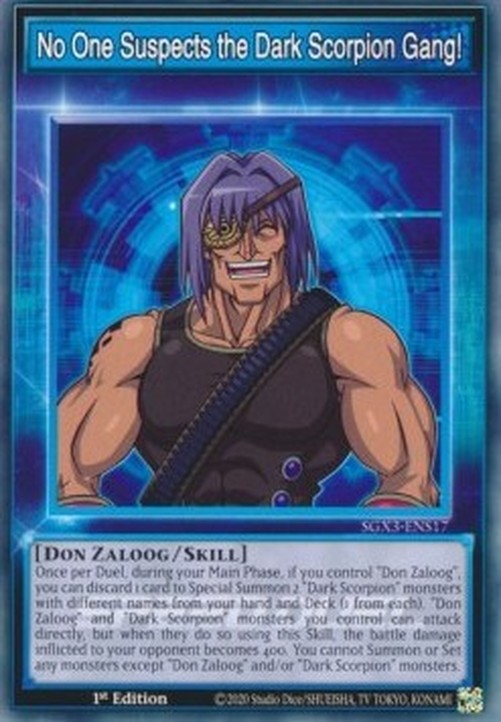 Yu-Gi-Oh! SGX3 No One Suspects the Dark Scorpion Gang! (Skill)