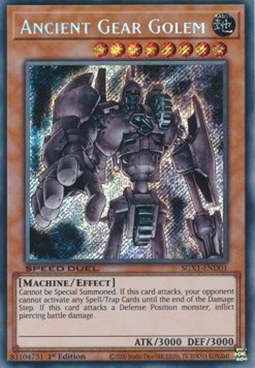 Yu-Gi-Oh! SGX1 Ancient Gear Golem (V.2 - Secret Rare)