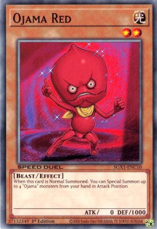 Yu-Gi-Oh! SGX1 Ojama Red