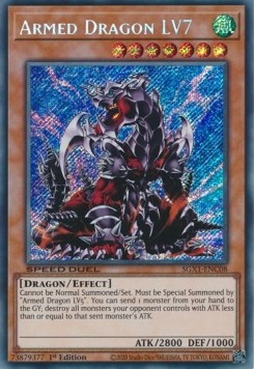 Yu-Gi-Oh! SGX1 Armed Dragon LV7 (V.2 - Secret Rare)