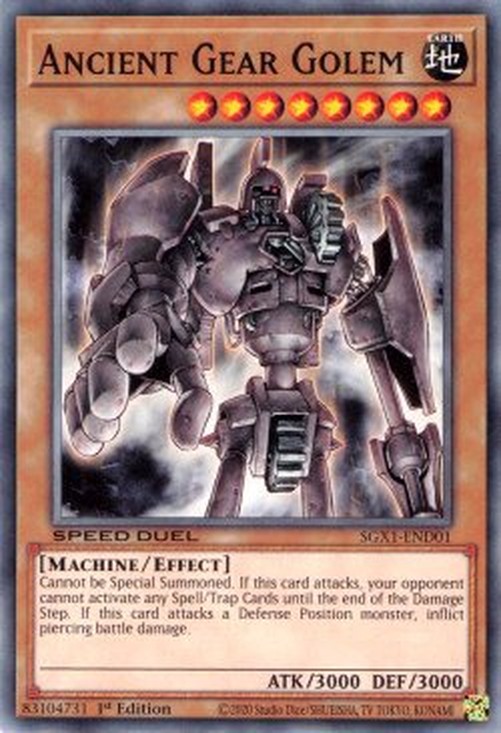 Yu-Gi-Oh! SGX1 Ancient Gear Golem (V.1 - Common)