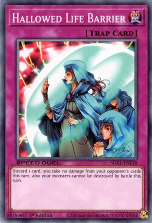 Yu-Gi-Oh! SGX1 Hallowed Life Barrier