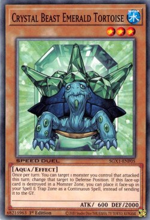 Yu-Gi-Oh! SGX1 Crystal Beast Emerald Tortoise