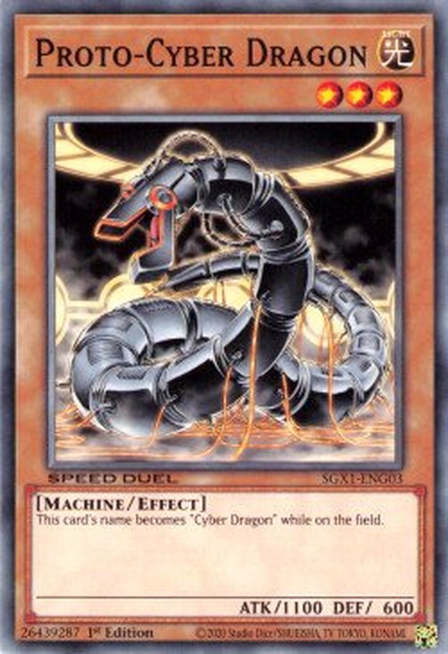Yu-Gi-Oh! SGX1 Proto-Cyber Dragon