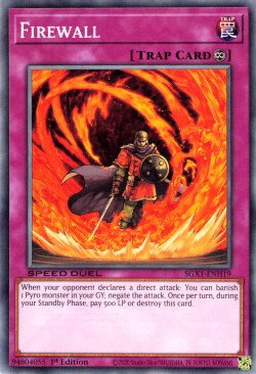 Yu-Gi-Oh! SGX1 Firewall